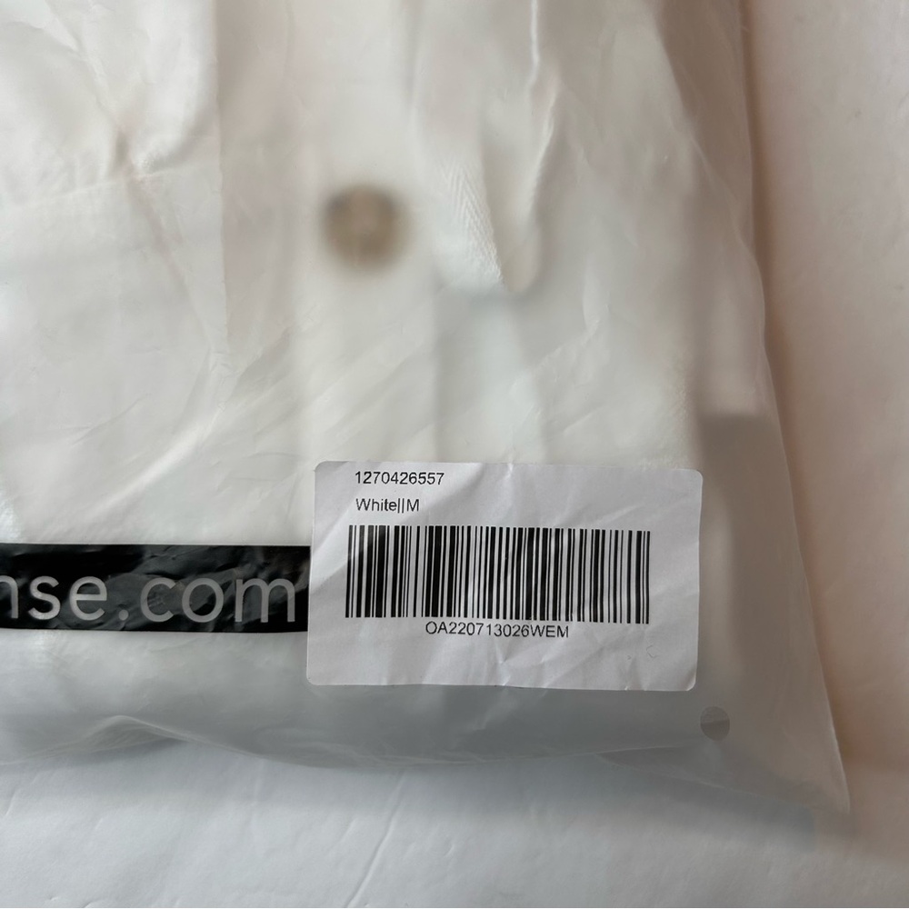 Commense Elegant White Sleeveless Darling Linen Plain Mini Dress Size M - Picture 12 of 17